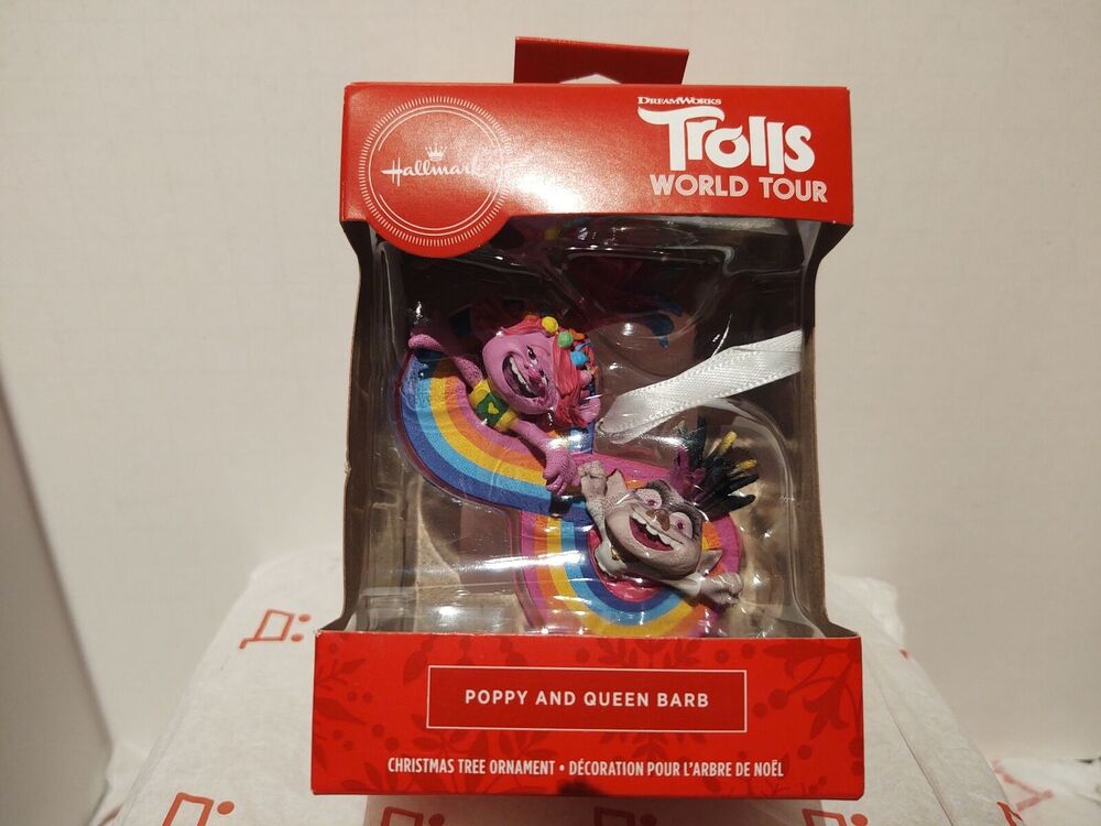 Hallmark Ornament 2020 - Poppy and Queen Barb - Trolls World Tour